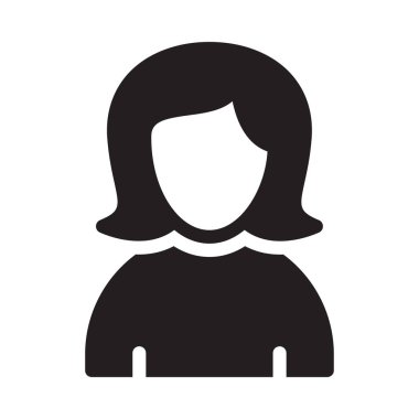 dişi vektör sembolü düz simge