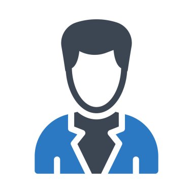 erkek vektör renk simgesi