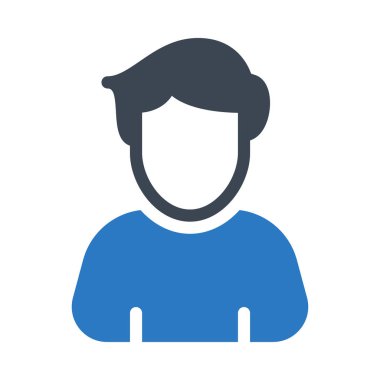 erkek vektör renk simgesi