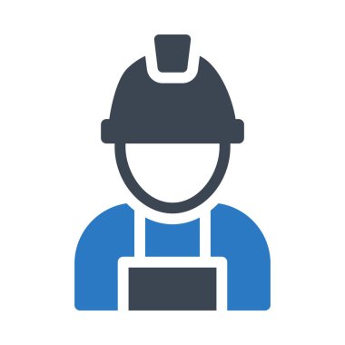 Mühendis vektör renk simgesi