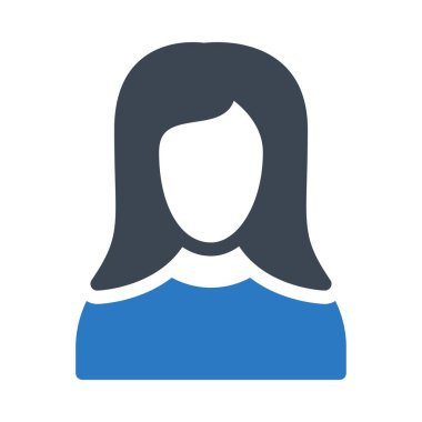 Kadınlar vektör renk simgesi