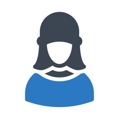 Adam vektör renk simgesi