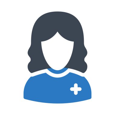 kadın vektör renk simgesi