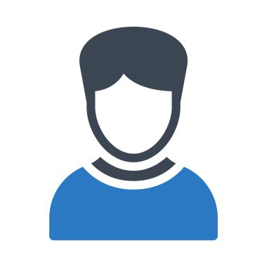 erkek vektör renk simgesi