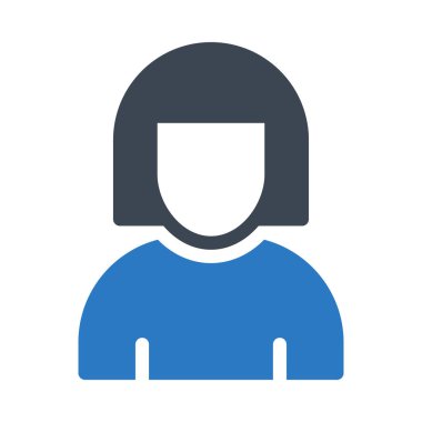 Kadınlar vektör renk simgesi