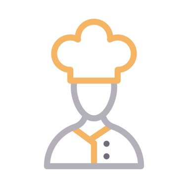 pişirme vektörü renk çizgisi simgesi