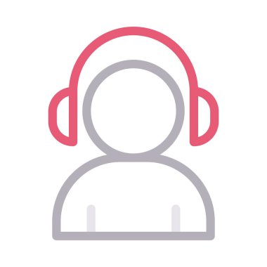 man vektör düz renk simgesi