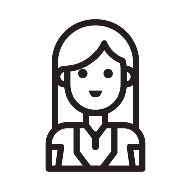 avatar vektörü ince çizgi simgesi