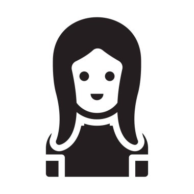 avatar vektör düz simge