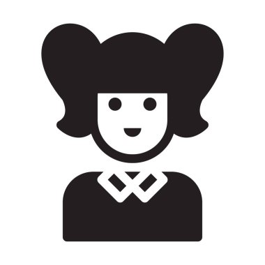 öğrenci vektör düz simgesi