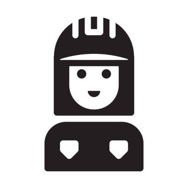 dişi vektör sembolü düz simge