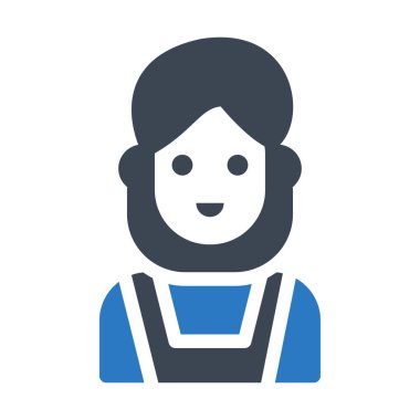 kadın vektör renk simgesi