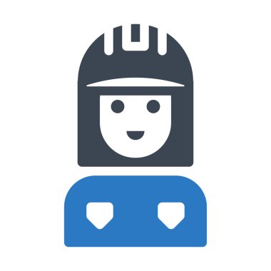 kadın vektör renk simgesi