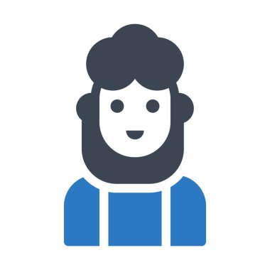 aktris vektör renk simgesi