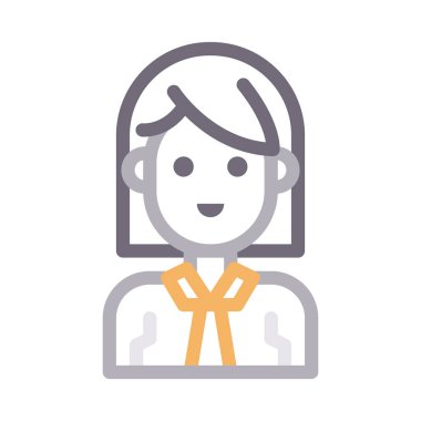 Kadınlar renk çizgisi simgesi