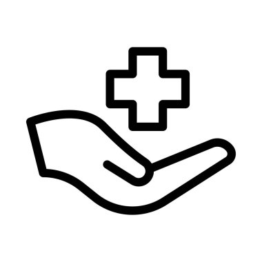 sigorta vektörü ince çizgi simgesi