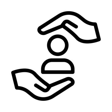 dikkat vektörü ince çizgi simgesi