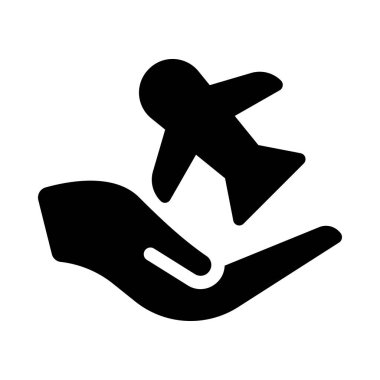 Koruma vektörü simgesi düz simgesi