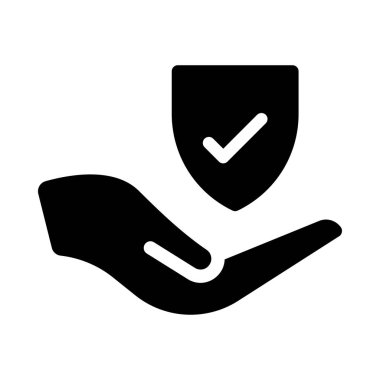 Koruma vektörü simgesi düz simgesi