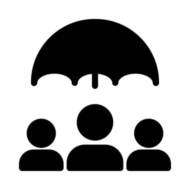 Koruma vektörü simgesi düz simgesi