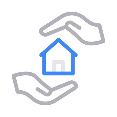 ev düz çizgi simgesi 