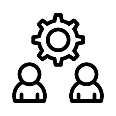 Geliştirme vektörü ince çizgi simgesi 