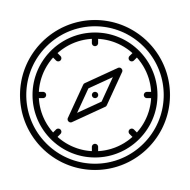 yön vektör ince çizgi simgesi 