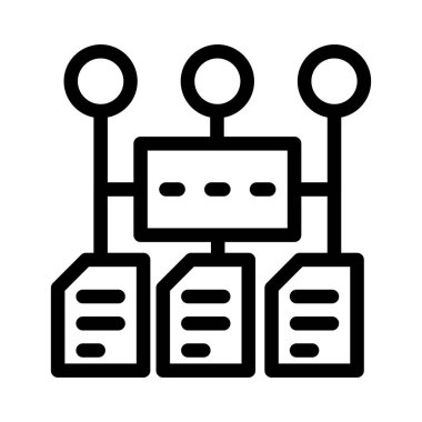 belge vektörü ince çizgi simgesi 