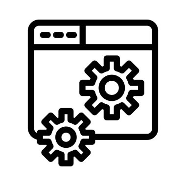 vektör ince çizgi simgesi ayarlanıyor 