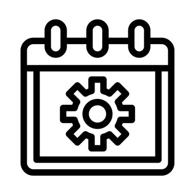 tarih vektörü ince çizgi simgesi 