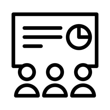 tahta vektörü ince çizgi simgesi 