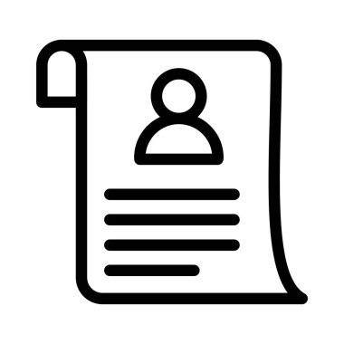 sayfa vektörü ince çizgi simgesi 