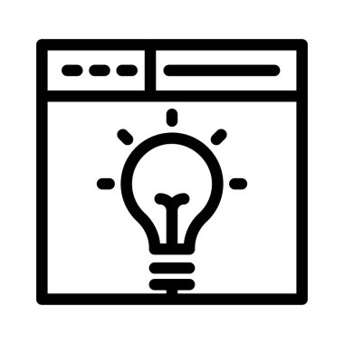 yaratıcı vektör ince çizgi simgesi 