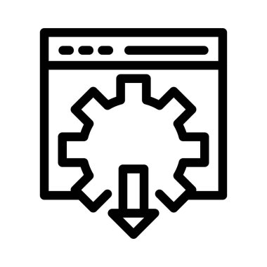 özel vektör ince çizgi simgesi 