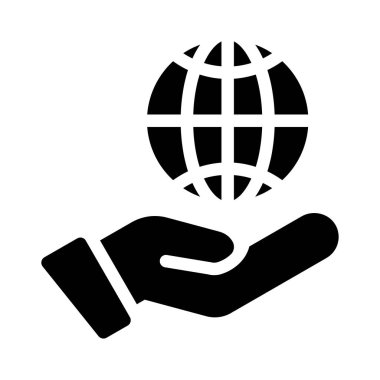 genel vektör glyph düz simgesi 