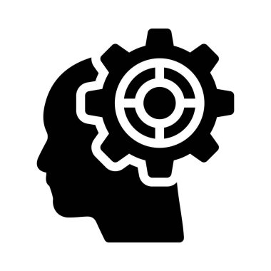 fikir vektör düz simgesi 