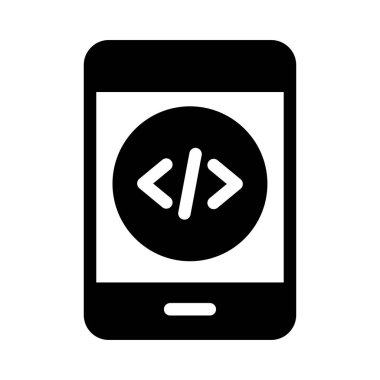 programlama vektörü simgesi düz simgesi 