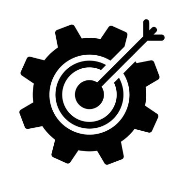 hedef vektör düz simge 