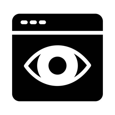 Web sayfası vektör simgesi düz simgesi 