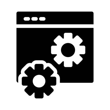 vektör glifini düz simge olarak ayarla 