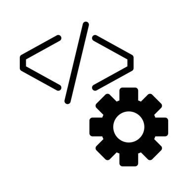 Geliştirme vektörü düz simgesi 