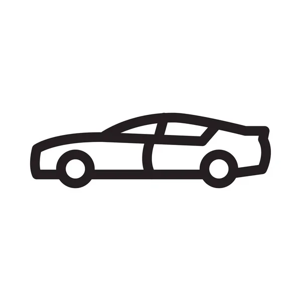 Automobile Vector Thin Line Icon — Stock Vector