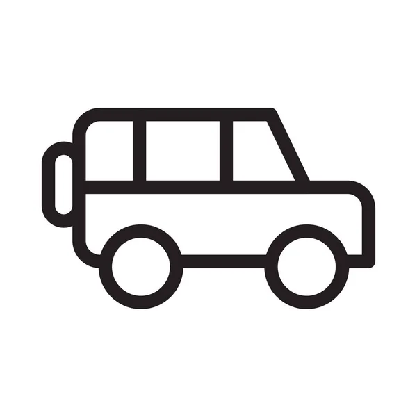 Vehicle Vector Thin Line Icon — 스톡 벡터