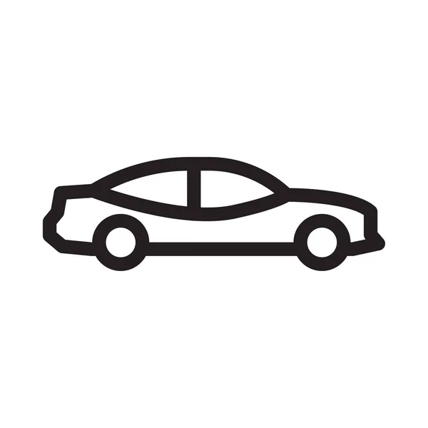 Automobile Vector Thin Line Icon — Stock Vector