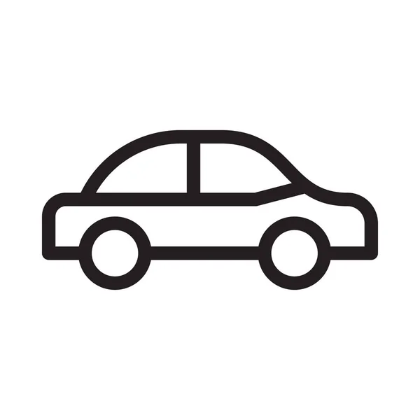 Vehicle Vector Thin Line Icon — 스톡 벡터