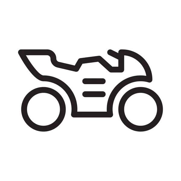 Scooter Vector Thin Line Icon — Stock Vector