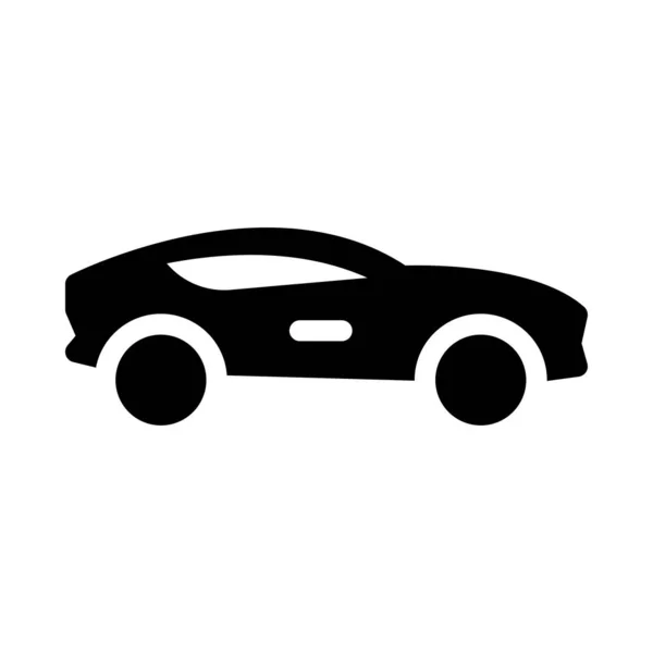 Vehicle Vector Glyph Flat Icon — Stock Vector