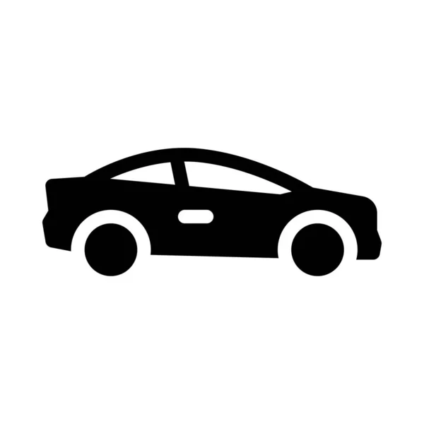 Auto Vector Glyph Platte Pictogram — Stockvector