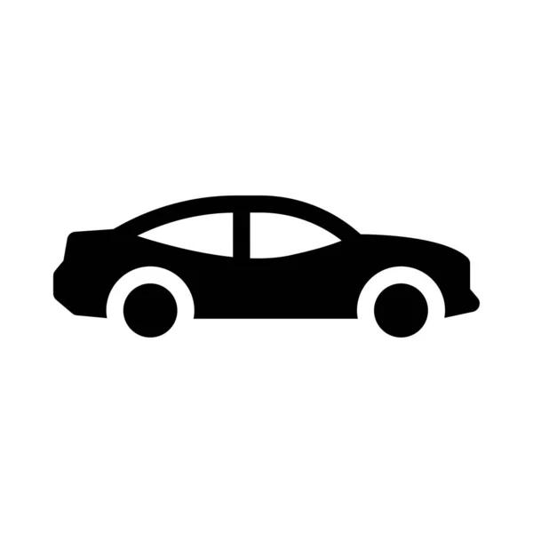 Automobile Vector Glyph Flat Icon — Stock Vector