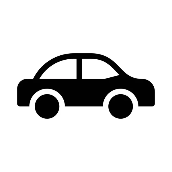 Vehicle Vector Glyph Flat Icon — Stock Vector